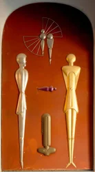 Van-de-Velde-Bau, Relief von Oskar Schlemmer